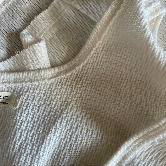 NWOT - FREE PEOPLE - WE THE FREE - Cactus Milk White - Asymmetric Tank Top - Picture 9 of 15